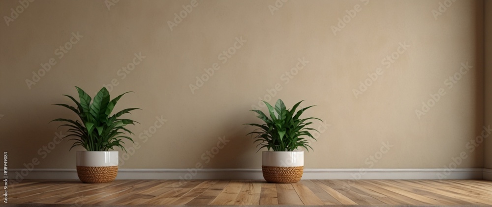 empty room interior background beige wall pot | modern luxury living room | empty room for copyspace | texture background empty room interior background beige wall pot | modern luxury living room | empty room for copyspace | texture background