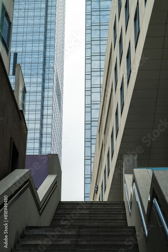modern office building exterior  low angle view