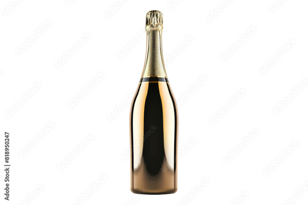 Bottle of champagne isolated on transparent background Bottle of champagne isolated on transparent background