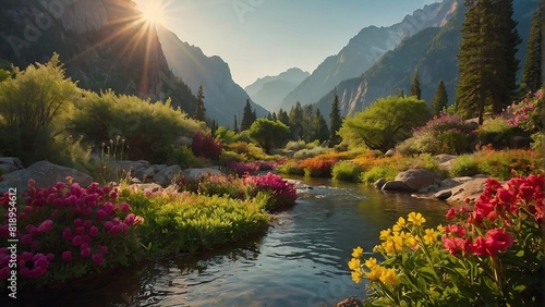 Alpine Mirror Whispering Peaks