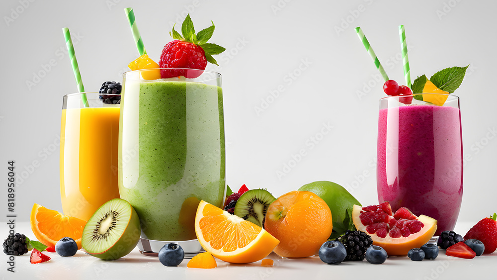 a glass of fruit juice is next to a bunch of fruit. a glass of fruit juice is next to a bunch of fruit.