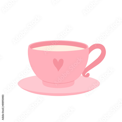cup of coffee with hearts