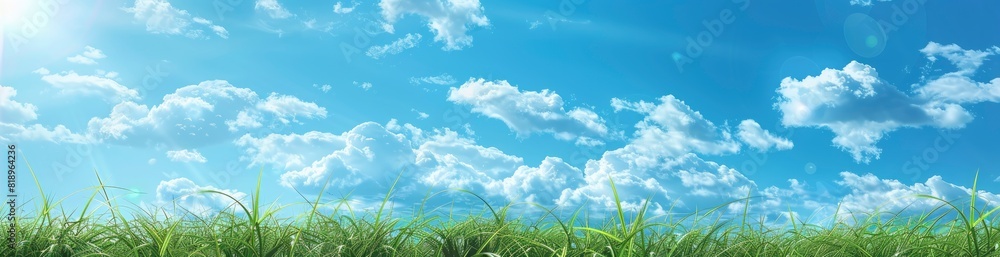 Whimsical Summer Sky Patterns. With Copy Space, Abstract Background