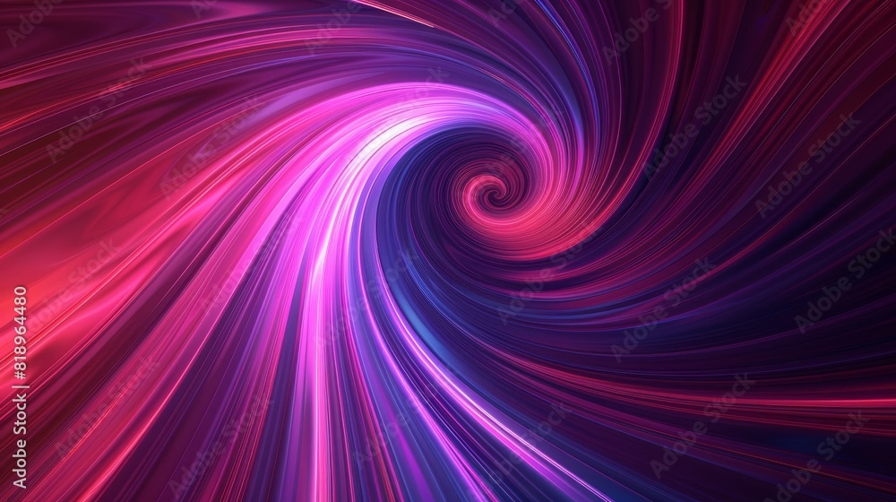 Abstract background featuring swirling vibrant pink and purple light waves creating a dynamic vortex pattern. Abstract background featuring swirling vibrant pink and purple light waves creating a dynamic vortex pattern.