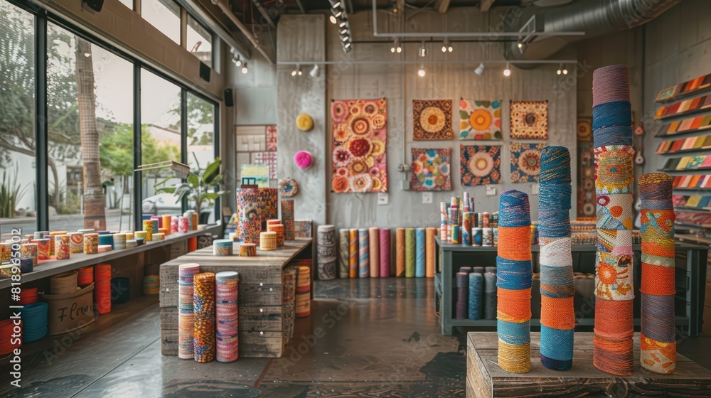 Obraz premium A store with many colorful items on display