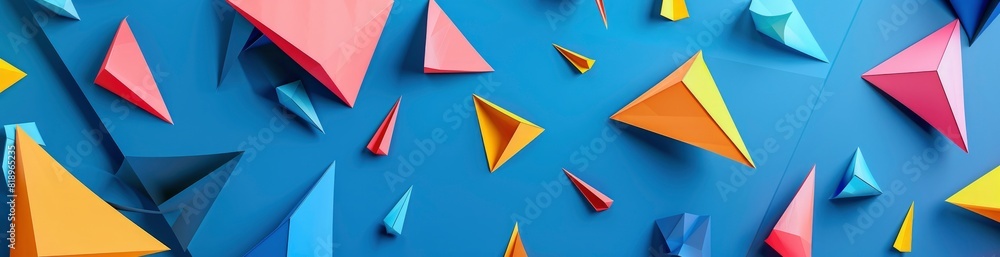 Geometric Patterns Inspired By Summer Kites. With Copy Space, Abstract Background Geometric Patterns Inspired By Summer Kites. With Copy Space, Abstract Background