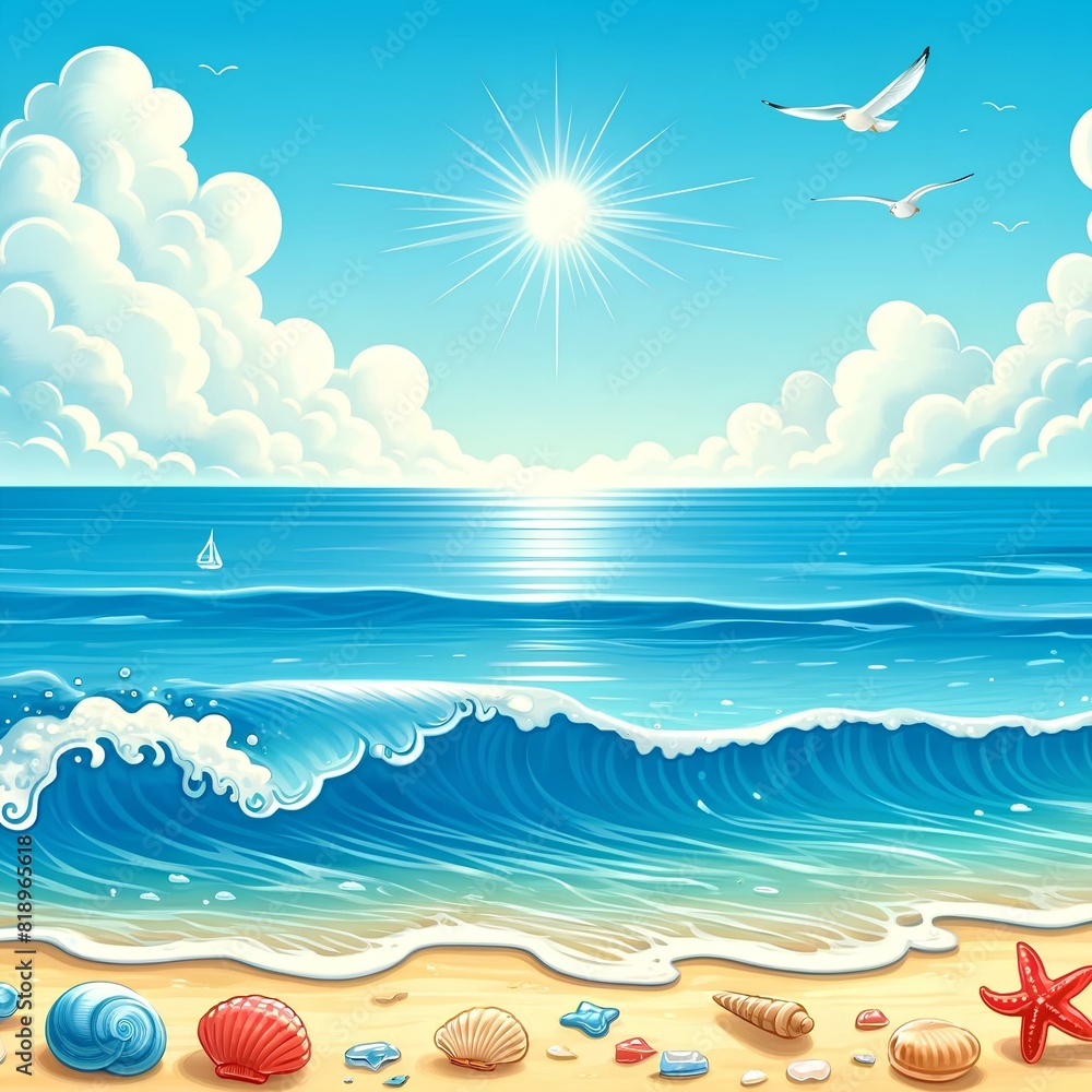 海 イラスト 夏 海 イラスト 夏