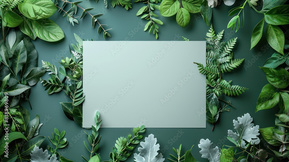 A green background with a white square in the middle A green background with a white square in the middle
