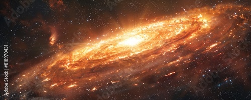 A detailed image of a galactic core with bright stars and swirling cosmic matter.