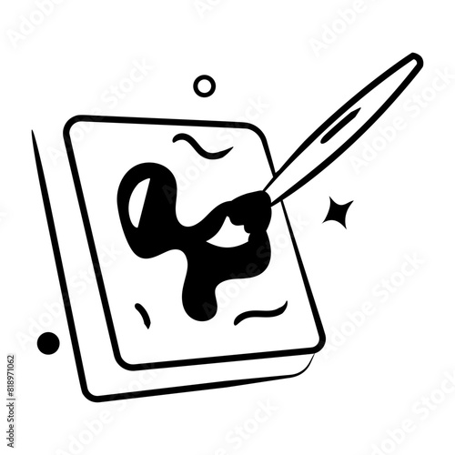 Latest hand drawn icon of canvas painting 