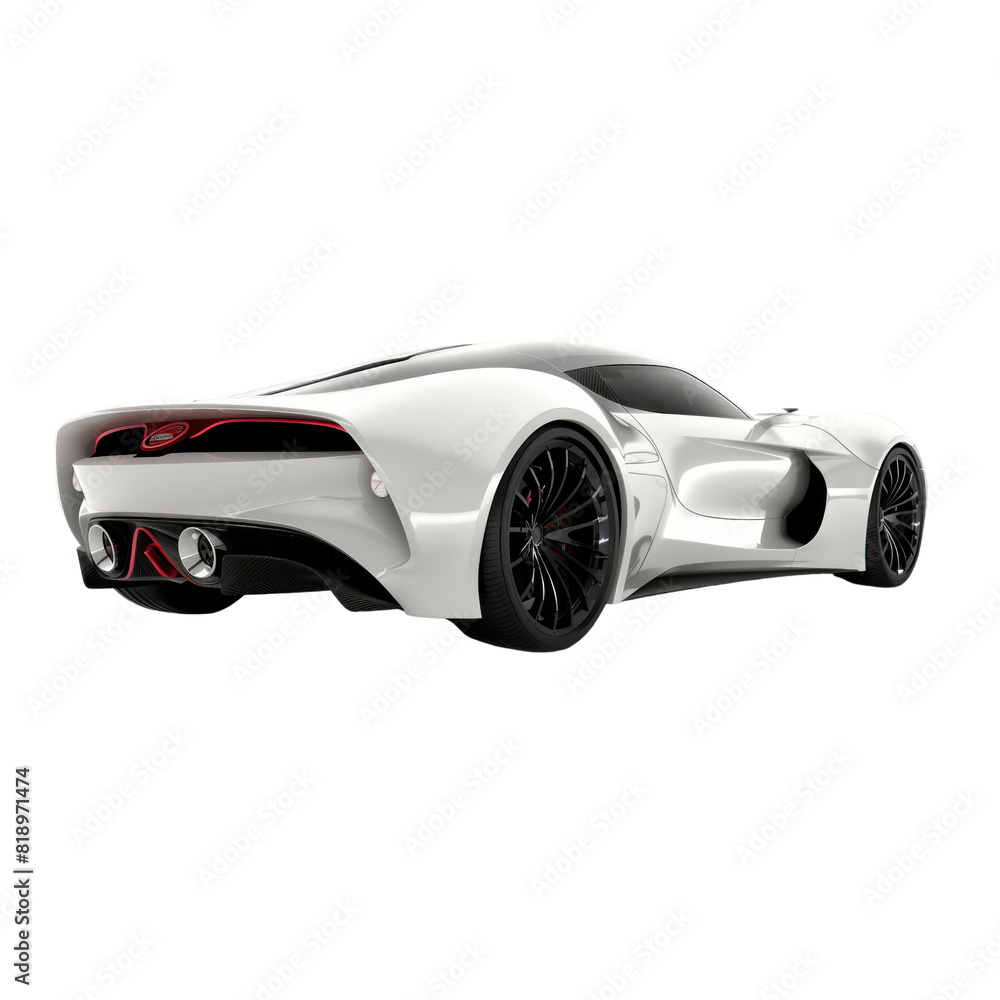 Naklejka premium sports car isolated on transparent png