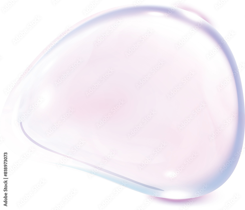 3d pink soap ball Realistic rainbow water bubble 3d pink soap ball Realistic rainbow water bubble