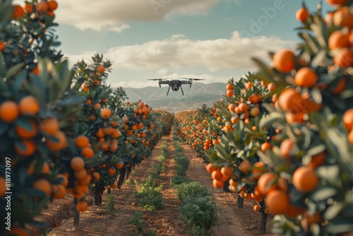 Smart farming techniques for crop production efficiency, illustrated in drone operations for advanced agritech and agricultural practices in vegetable plots and farm operations.