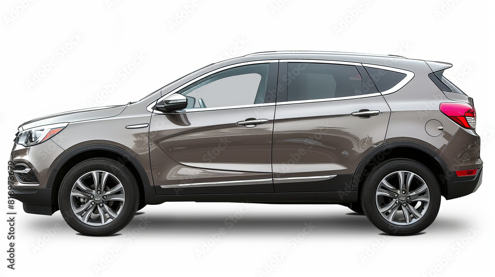 A sleek grey crossover car contrasts sharply against a pristine white backdrop, embodying modern elegance and sophistication.
A sleek grey crossover car contrasts sharply against a pristine white backdrop, embodying modern elegance and sophistication.