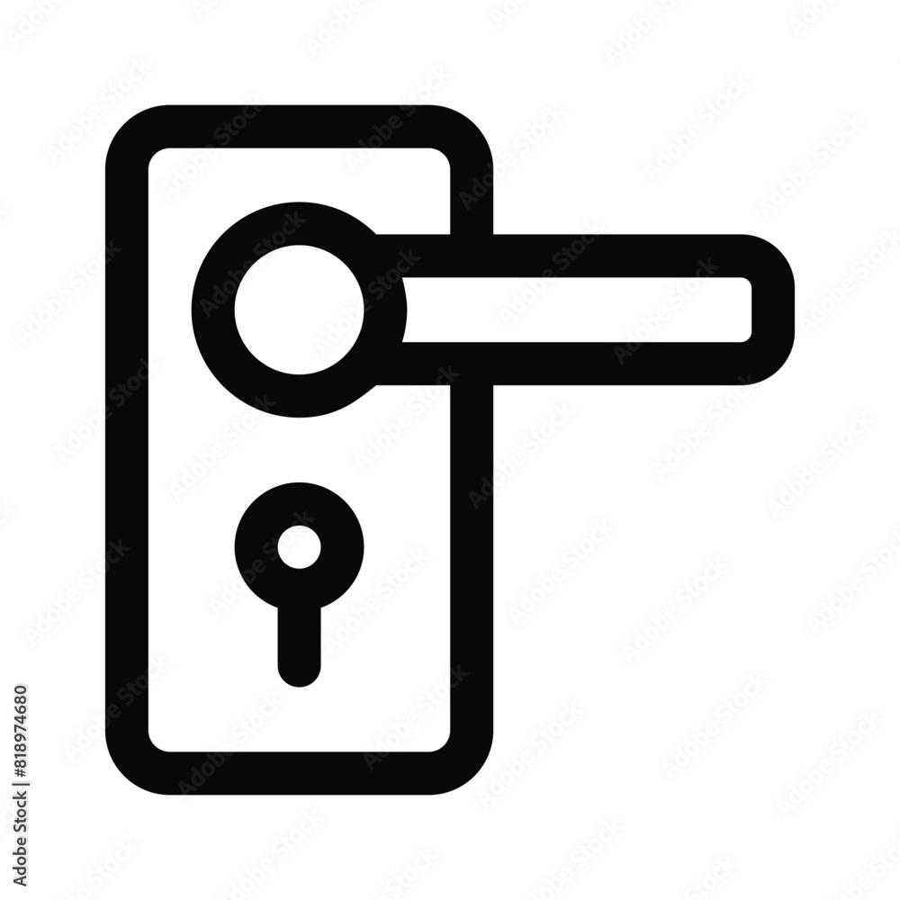 Download this beautifully designed icon of a Door handle, Designed in trendy style Download this beautifully designed icon of a Door handle, Designed in trendy style