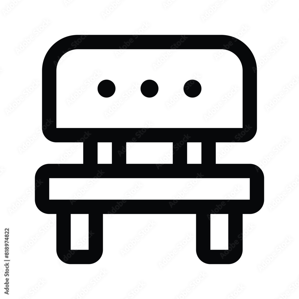 Carefully crafted vector of bench in modern style, easy to use and download Carefully crafted vector of bench in modern style, easy to use and download