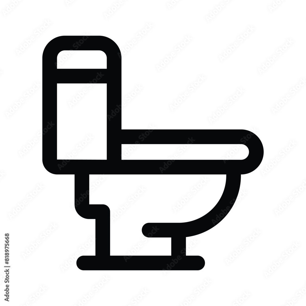 Toilet vector design of flush icon Toilet vector design of flush icon