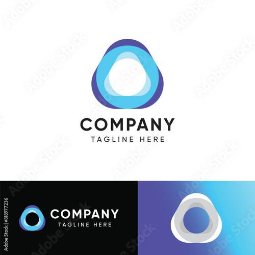 Modern A letter logo design.