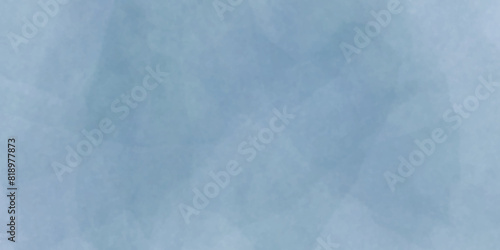 Abstract blue texture blank canvas wall grunge watercolor background.