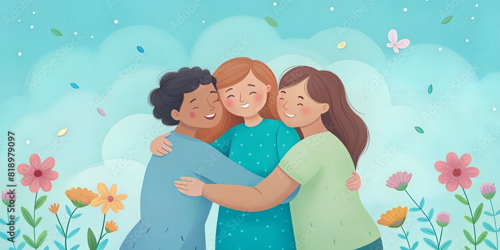 Friends Day, opening, illustration. best friends, best friend, girlfriend, letter to friends, favorite girlfriend, best friend Friends Day, opening, illustration. best friends, best friend, girlfriend, letter to friends, favorite girlfriend, best friend