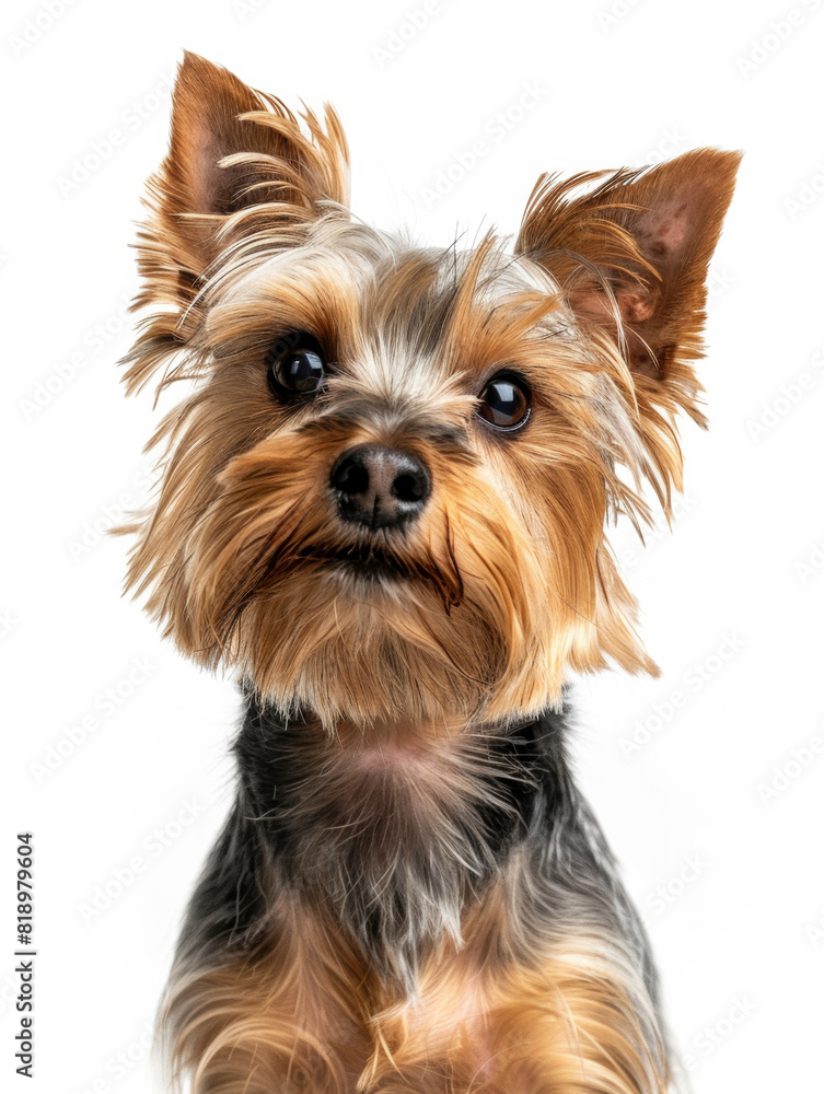 Close-Up Portrait of a Yorkshire Terrier with Adorable Expression. Close-Up Portrait of a Yorkshire Terrier with Adorable Expression.