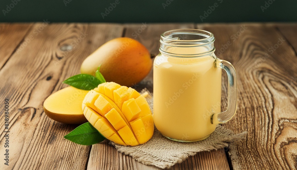 smoothie of mango with fruit smoothie of mango with fruit