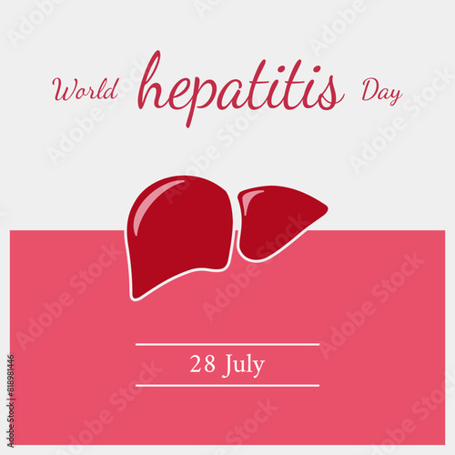 Vector Illustration of World Hepatitis Day