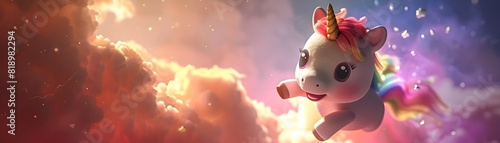 Adorable Baby Unicorn Slidi...