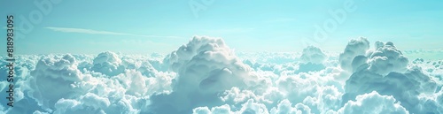 Abstract Summer Sky Patterns With Drifting Clouds. With Copy Space, Abstract Background