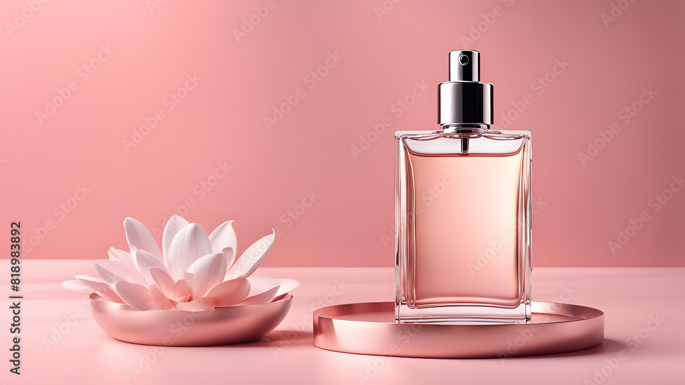 a bottle of perfume next to a bowl of flowers a bottle of perfume next to a bowl of flowers