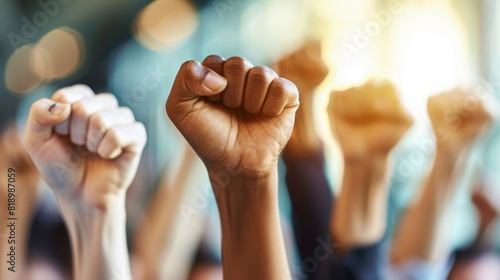 The Raised Fists of Solidarity photo