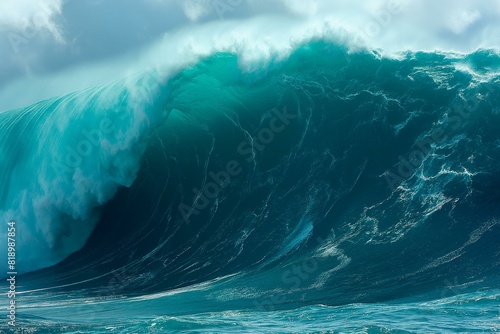 Majestic Wave in Turquoise Seascape © Virginie Verglas