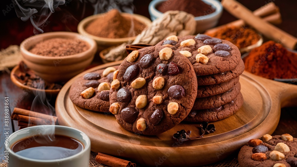 Authentic Mexican Hot Chocolate Bakes: Sweet, Spicy, Rich, Creamy, Cozy, Traditional Dessert with Cinnamon and Cocoa Authentic Mexican Hot Chocolate Bakes: Sweet, Spicy, Rich, Creamy, Cozy, Traditional Dessert with Cinnamon and Cocoa