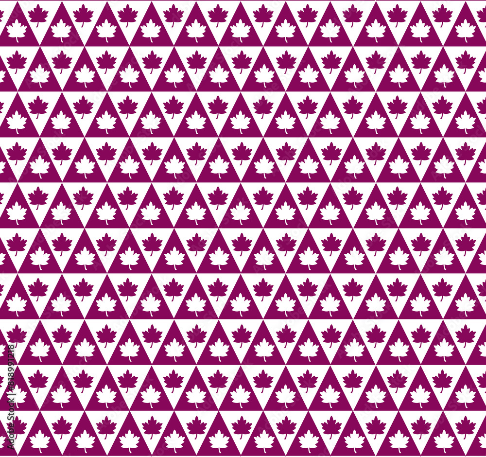 wallpaper features a striking design of multi-colored triangles, each containing a detailed leaf illustration. The combination of vibrant colors and natural elements creates a dynamic and refreshing wallpaper features a striking design of multi-colored triangles, each containing a detailed leaf illustration. The combination of vibrant colors and natural elements creates a dynamic and refreshing
