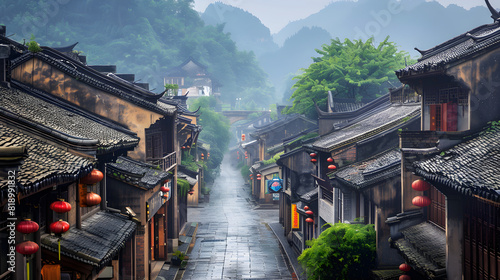 The Tranquil Beauty and Historic Charm of Xinqiao Town Amidst Nature