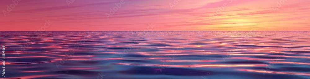 Abstract Patterns Of Summer Island Sunsets. With Copy Space, Abstract Background