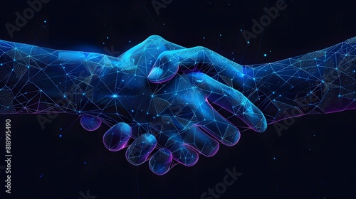 importance of networking and relationship-building with an elegant handshake image, demonstrating the value of making meaningful connections photo