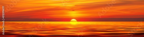 Abstract Patterns Of Summer Sunset Silhouettes. With Copy Space, Abstract Background
