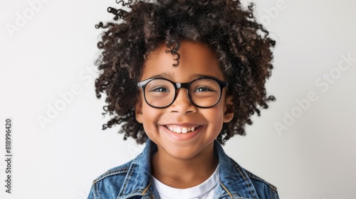 Joyful Boy with Stylish Glasses