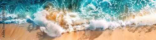 Abstract Patterns Of Summer Beach Waves. With Copy Space  Abstract Background