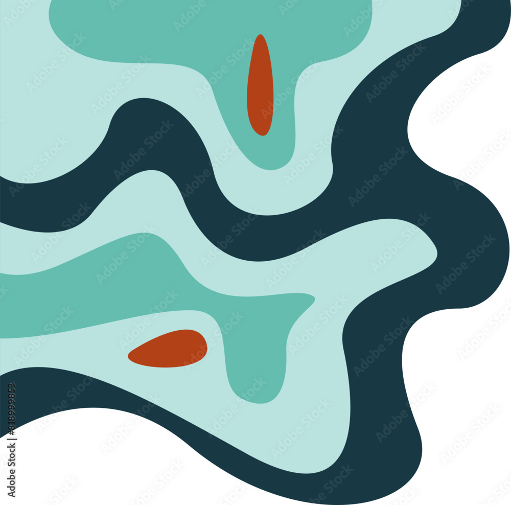 Abstract Liquid Corner Shape Abstract Liquid Corner Shape