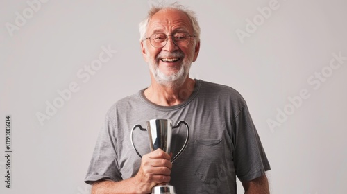 A Happy Senior with Trophy © ANasta