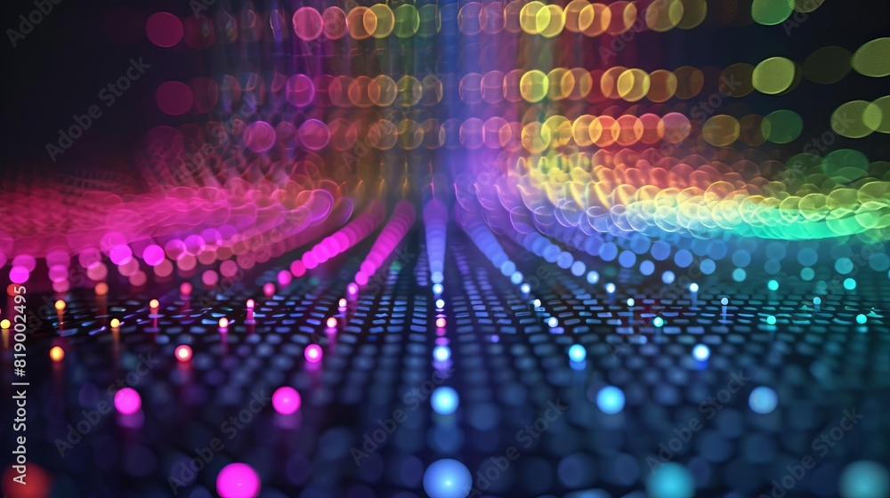 quantum dot display intricacy multilayered array of precisely arranged dots abstract technology illustration quantum dot display intricacy multilayered array of precisely arranged dots abstract technology illustration