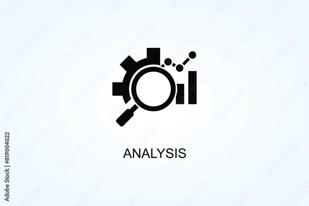 Analysis Vector Or Logo Sign Symbol Illustration Analysis Vector Or Logo Sign Symbol Illustration