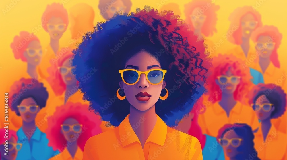 Generate a visual narrative of an influential businesswoman Generate a visual narrative of an influential businesswoman