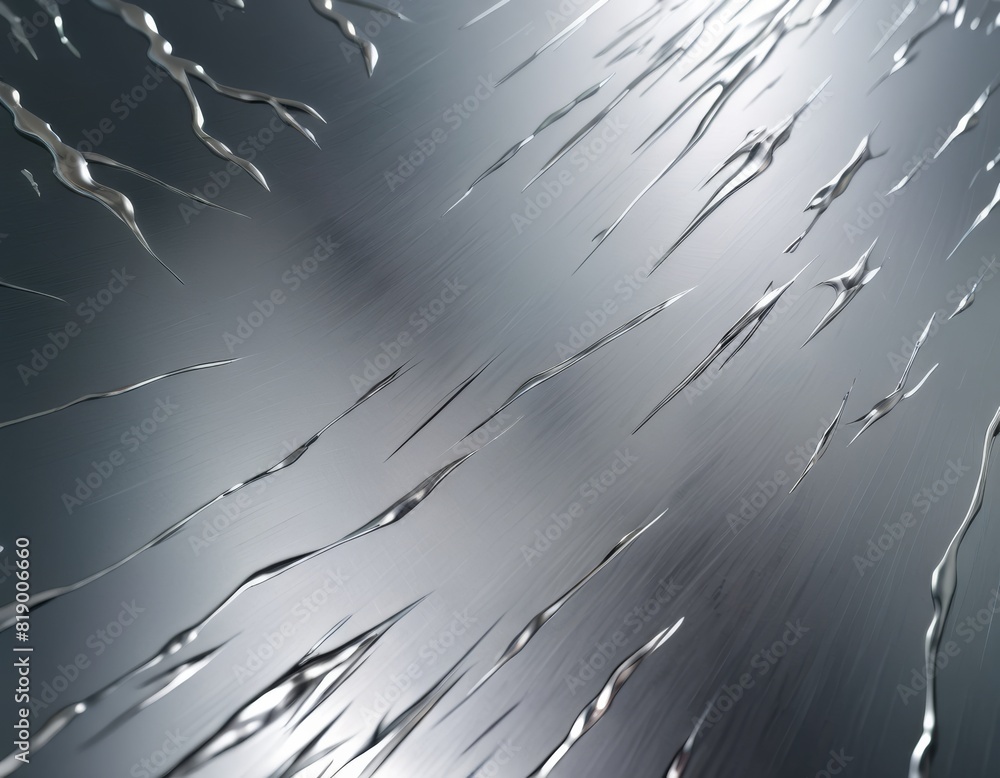 This image presents a sleek metallic surface, highlighted by an array of dynamic, reflective streaks creating an impression of motion and depth.. AI Generation This image presents a sleek metallic surface, highlighted by an array of dynamic, reflective streaks creating an impression of motion and depth.. AI Generation