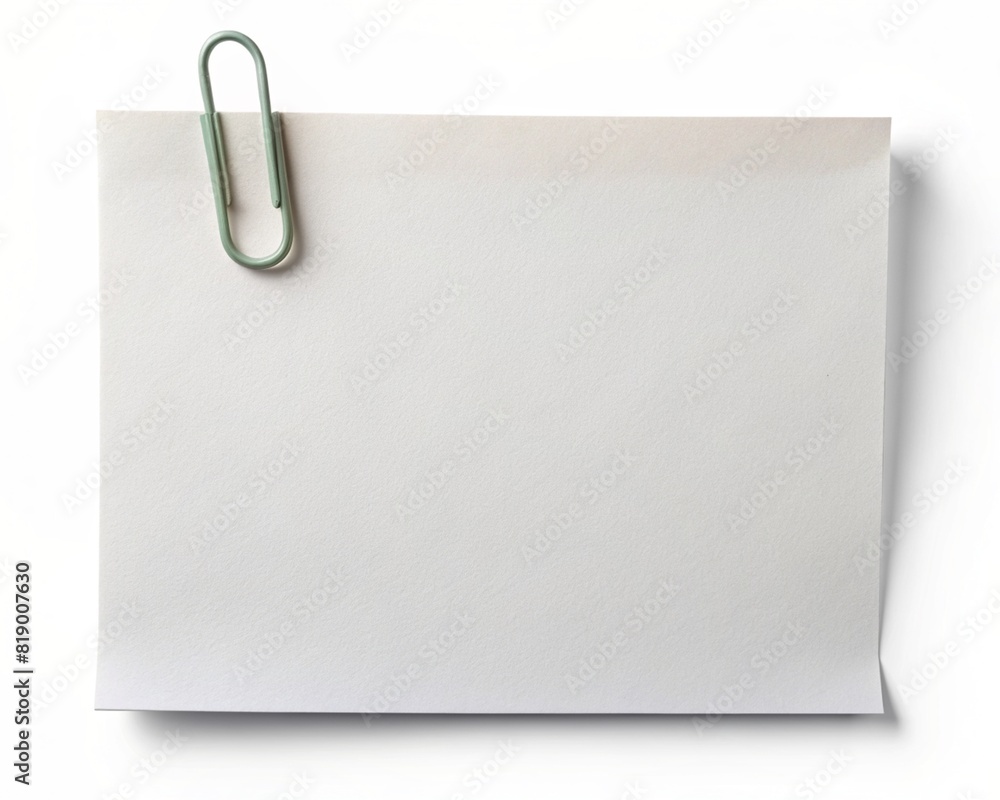 a paper clip is attached to a piece of paper a paper clip is attached to a piece of paper