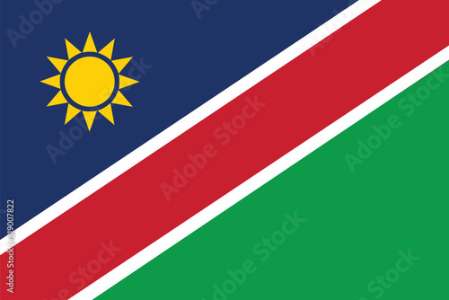 National Flag of Namibia, Namibia sign, Namibia Flag