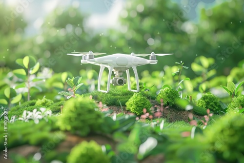 Monitoring tech farm soil farm agricultural smart aerial analysis scene drone farming view data advanced agriculture innovation collection tech.
