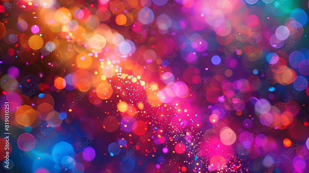 Abstract glitter shiny bokeh background image generative Ai Abstract glitter shiny bokeh background image generative Ai